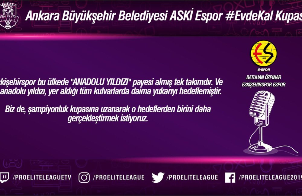EvdeKal Turnuvasında Şampiyon E-spor Takımımız