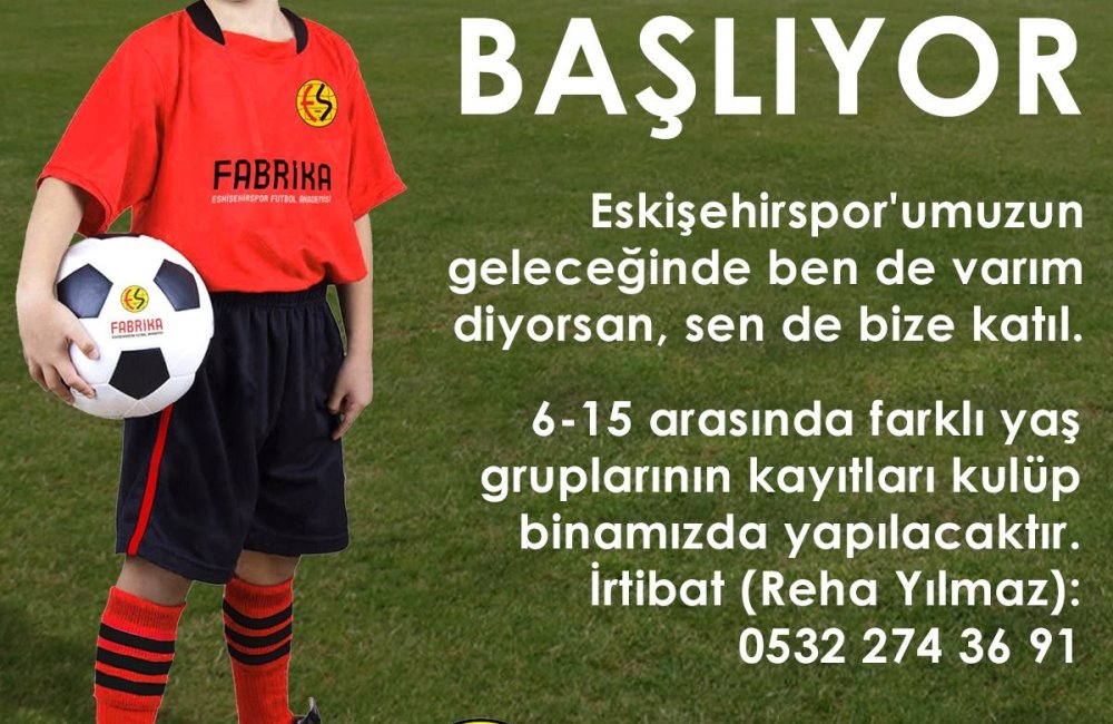 Eskişehirspor Fabrika Futbol Okulları Devam Ediyor
