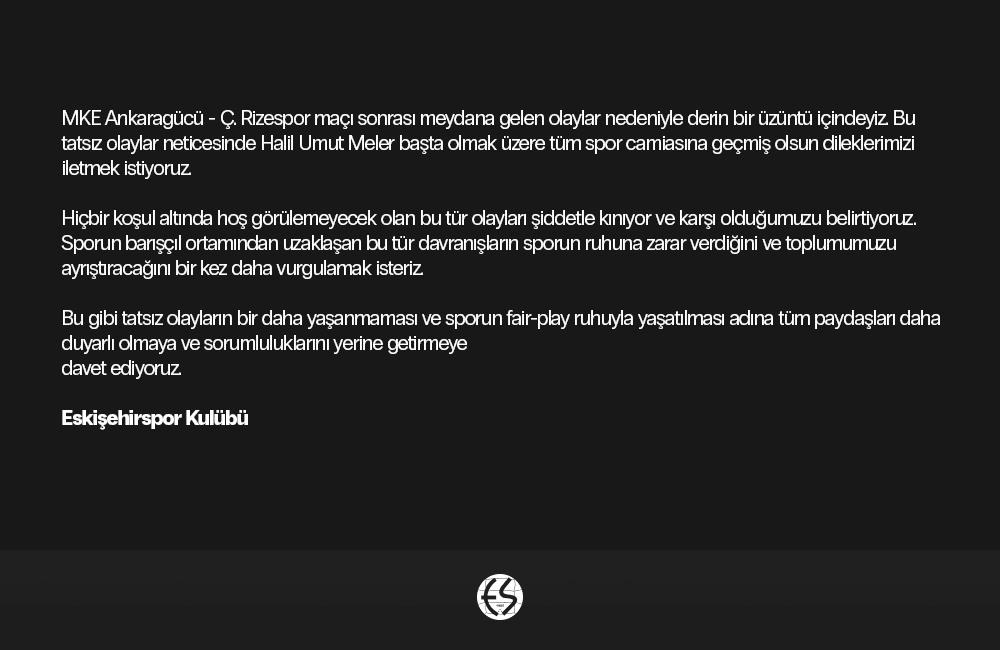 Olaylaya İlişkin Önemli Açıklama