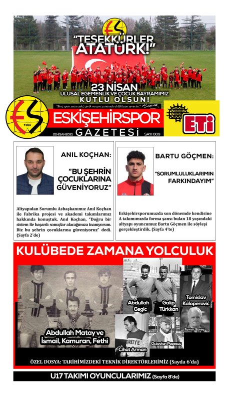 ESKİŞEHİRSPOR GAZETESİ SAYI 9