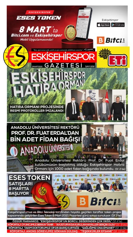 ESKİŞEHİRSPOR GAZETESİ SAYI 2