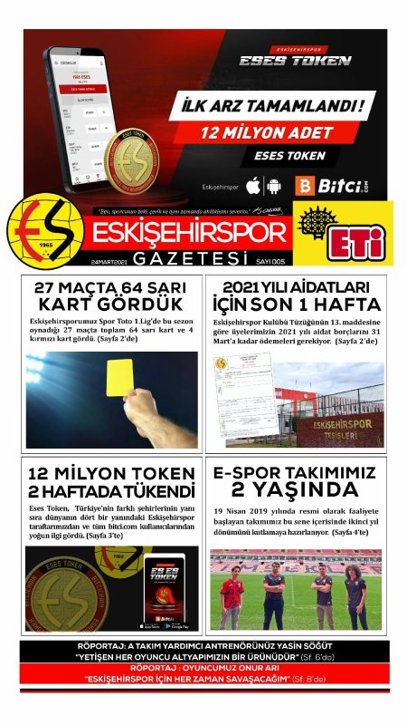ESKİŞEHİRSPOR GAZETESİ SAYI 5
