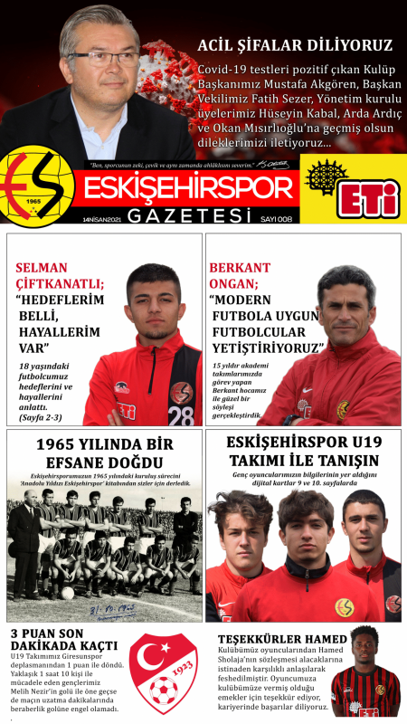 ESKİŞEHİRSPOR GAZETESİ SAYI 8
