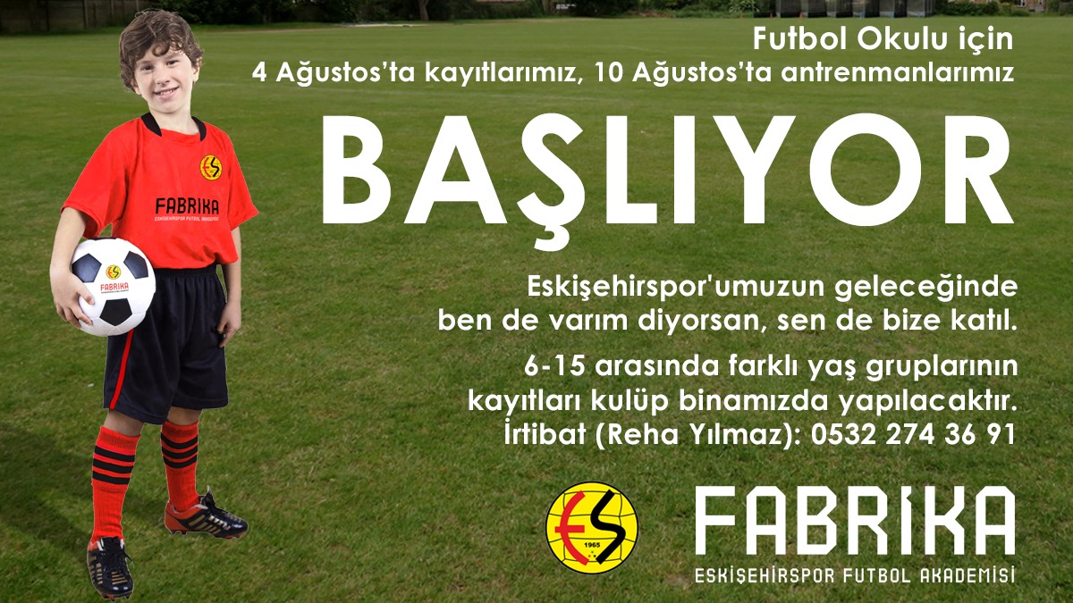 Eskişehirspor Fabrika Futbol Okulları Devam Ediyor