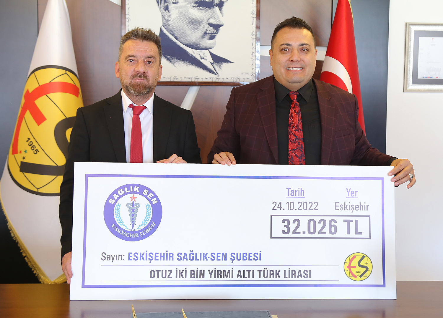 Eskişehir Sağlık Sen Şubesinden Kulübümüze Ziyaret